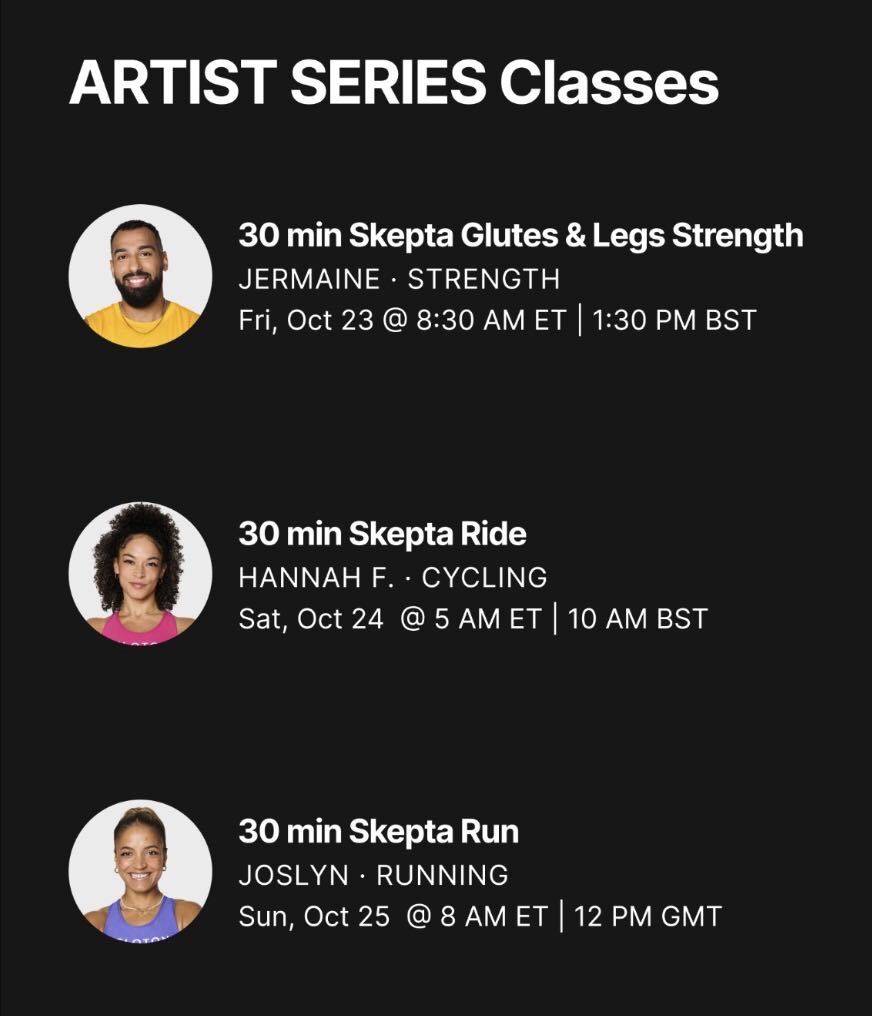 Skepta Artist Series schedule