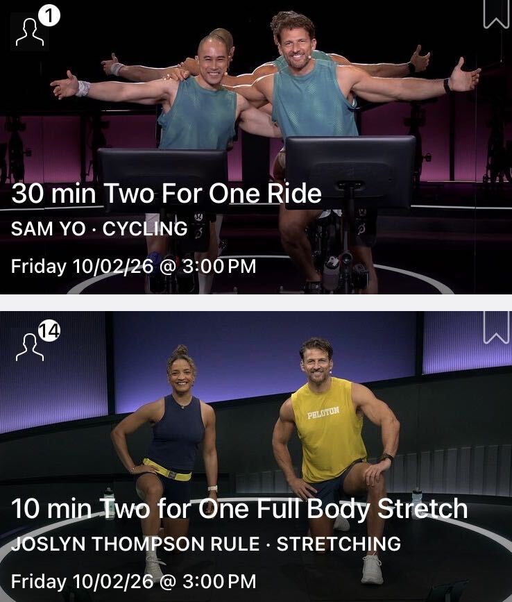 Tim Robards Peloton classes - October 2026 drops two new sessions