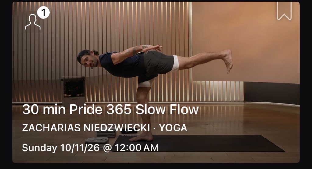 National Coming Out Day classes Zacharias Niedzwiecki 30 min Pride 365 Slow Flow yoga class