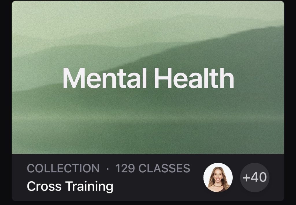 Peloton World Mental Health Day 2026 Mental Health collection with 129 Cross Training classes