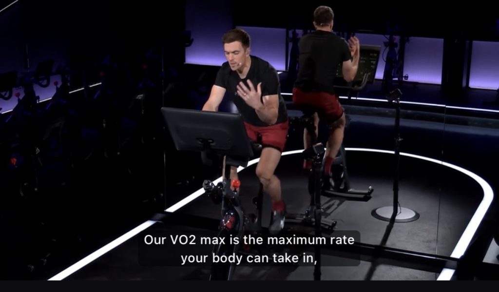 Norwegian 4x4 intervals ride with Ben Alldis on the Peloton Bike explaining VO2 max