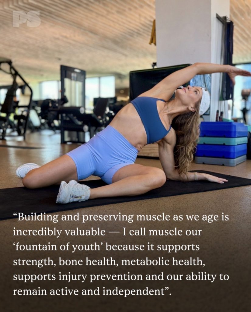 Efficient workout mobility stretch by Rebecca Kennedy on a gym mat