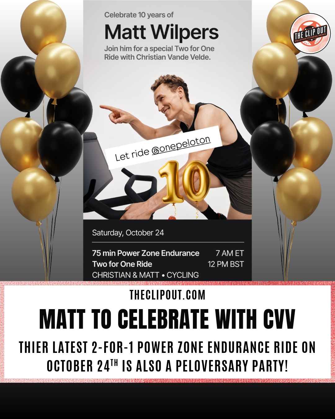 Matt Wilpers 10 Year Peloversary Ride Honors a Decade
