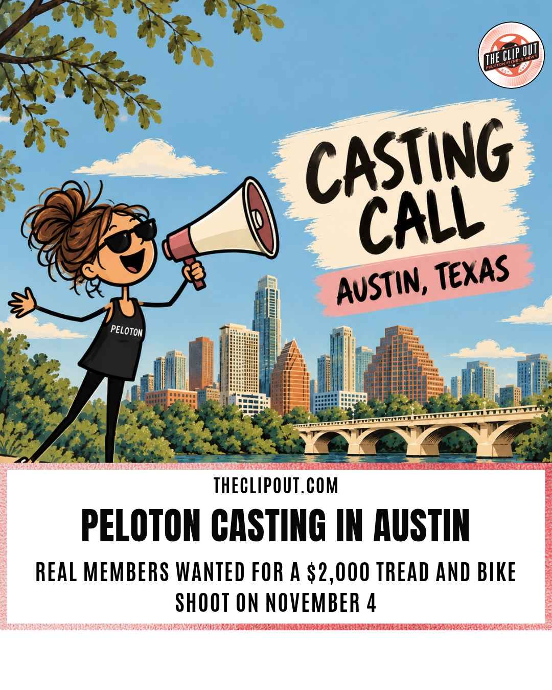 Peloton Austin casting call