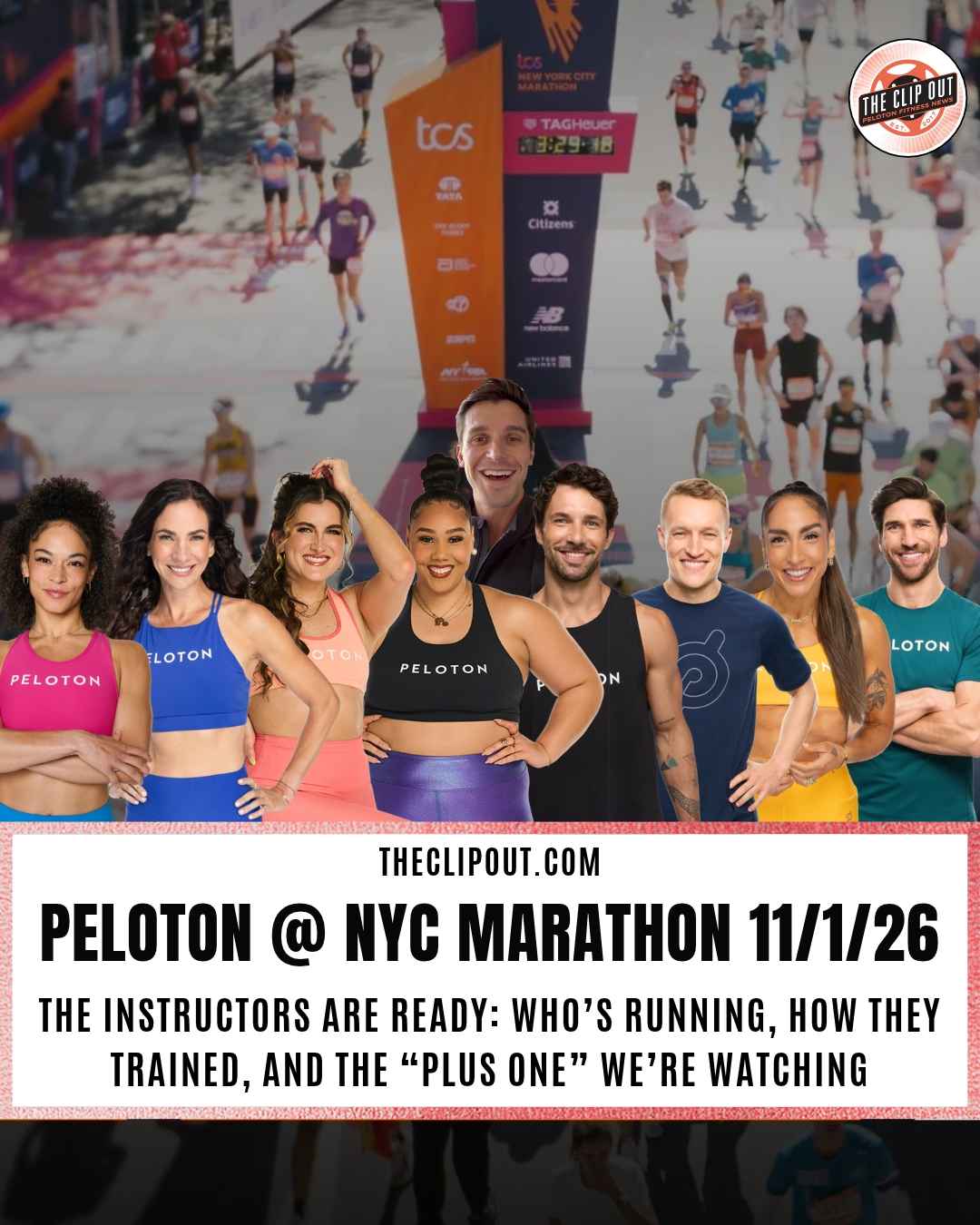 Peloton Instructors Running the NYC Marathon 8 to Track - Plus 1