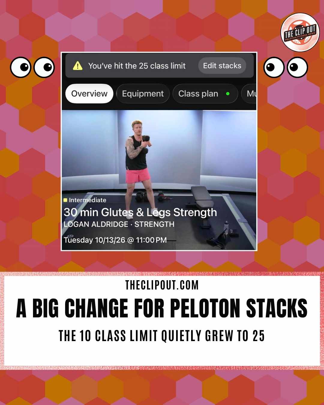 Peloton Stack Limit Jumps From 10 to 25 Classes
