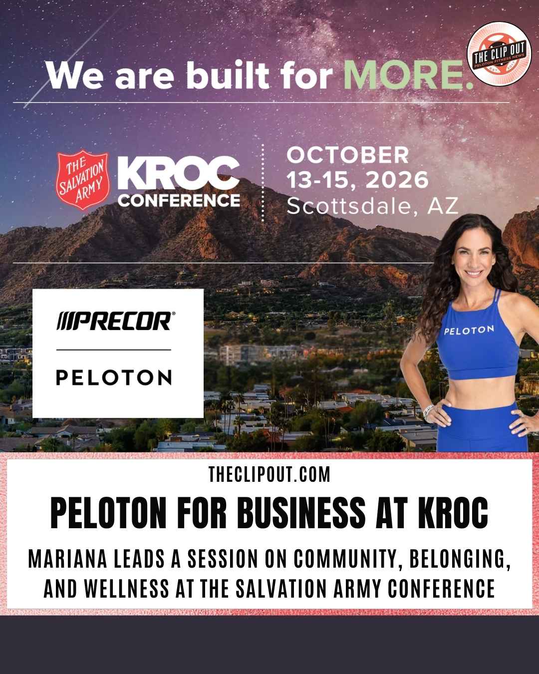 Peloton at the Kroc Conference Mariana Leads 1 Key Session
