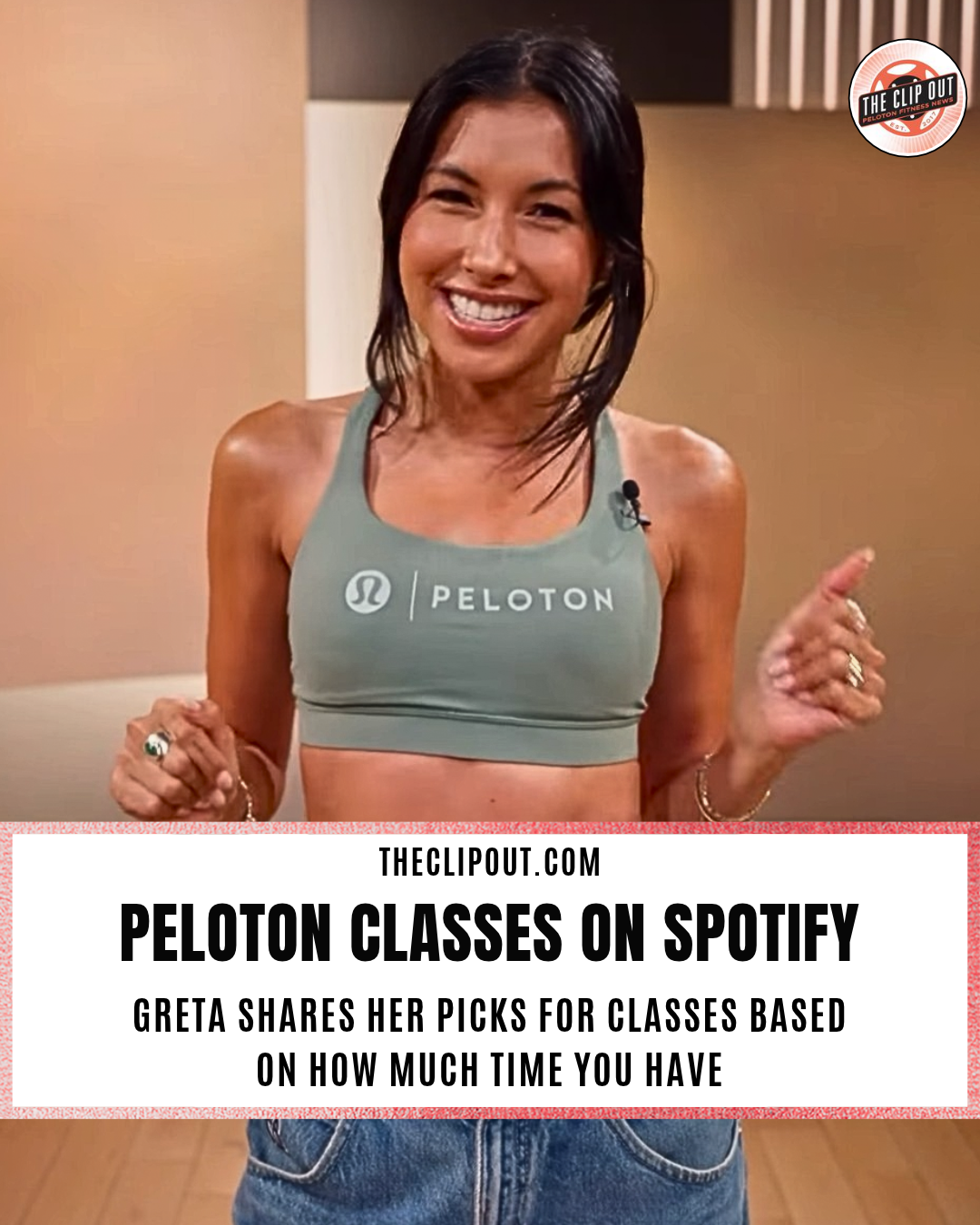 Peloton Classes on Spotify - Greta Dopp Picks 3 Based on Time