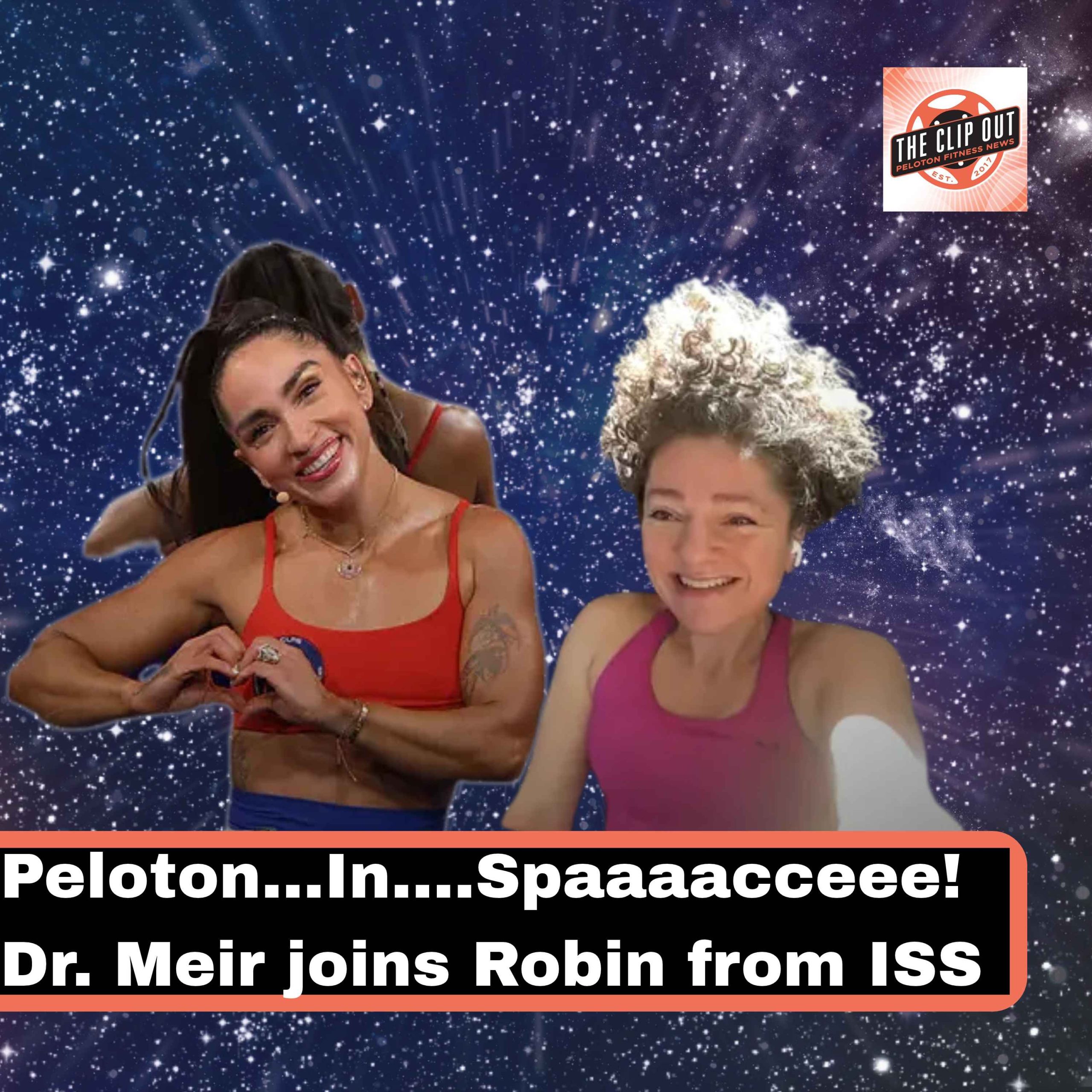 Peloton in space: NASA astronaut Dr. Jessica Meir clipped in from the ISS for a ride with Robin Arzon.