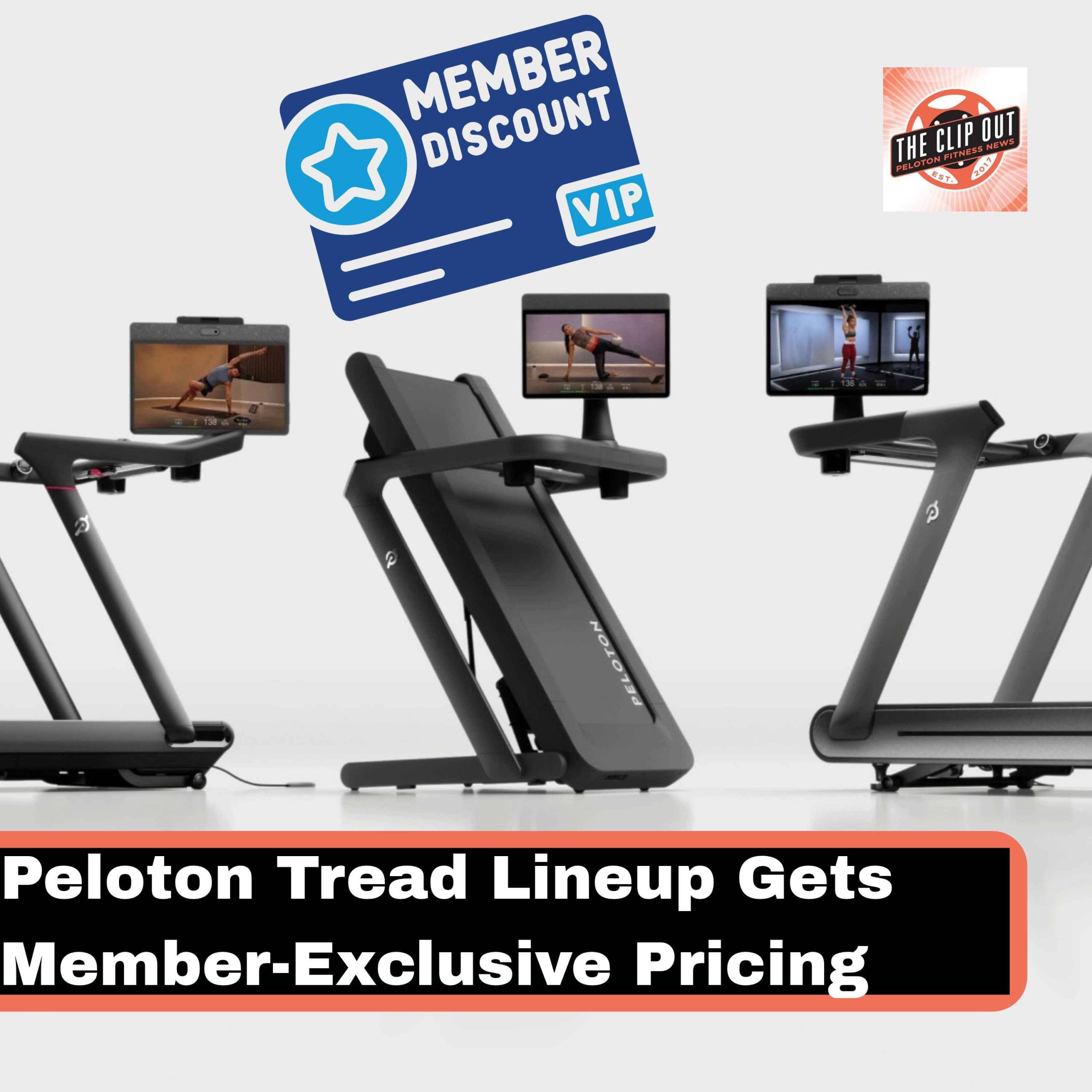 member exclusive tread pricing discounts on Tread Flex, Tread Vision, and Tread Vision Plus models