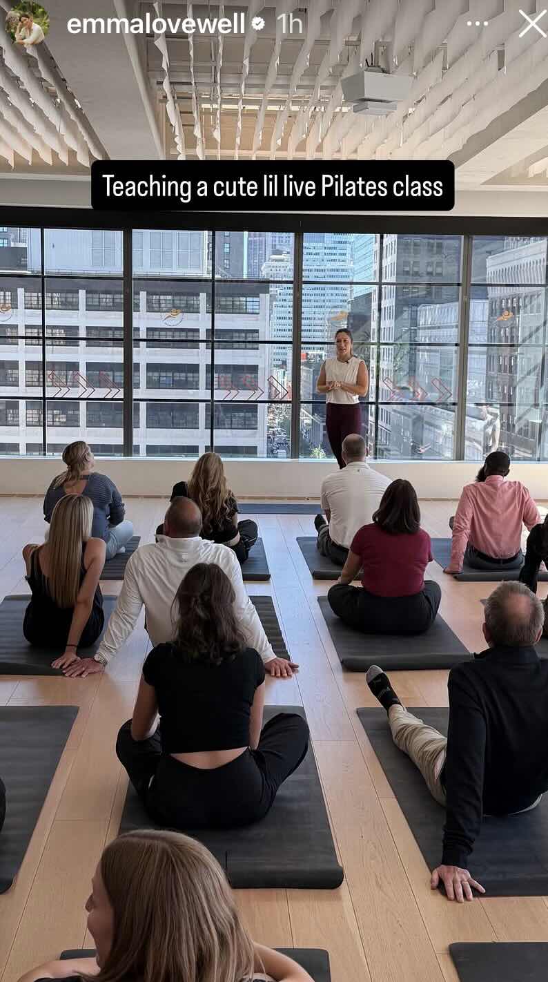 Peloton Commercial Series demo at Peloton HQ featuring Emma Lovewell and new Bike and Tread