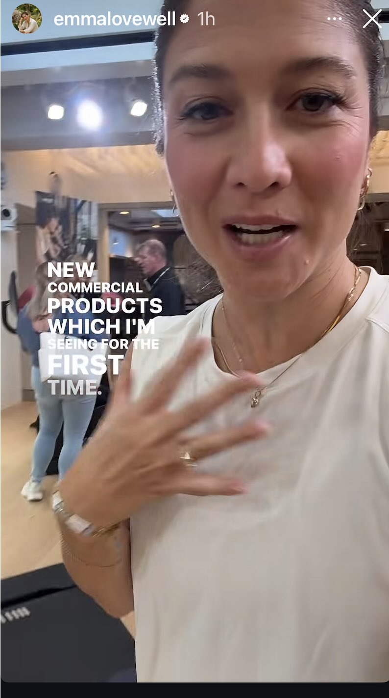 Peloton Commercial Series demo at Peloton HQ featuring Emma Lovewell and new Bike and Tread