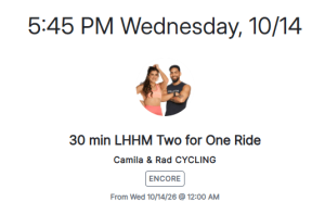 Two for One Schedule Thunbnail, Rad and Camila
