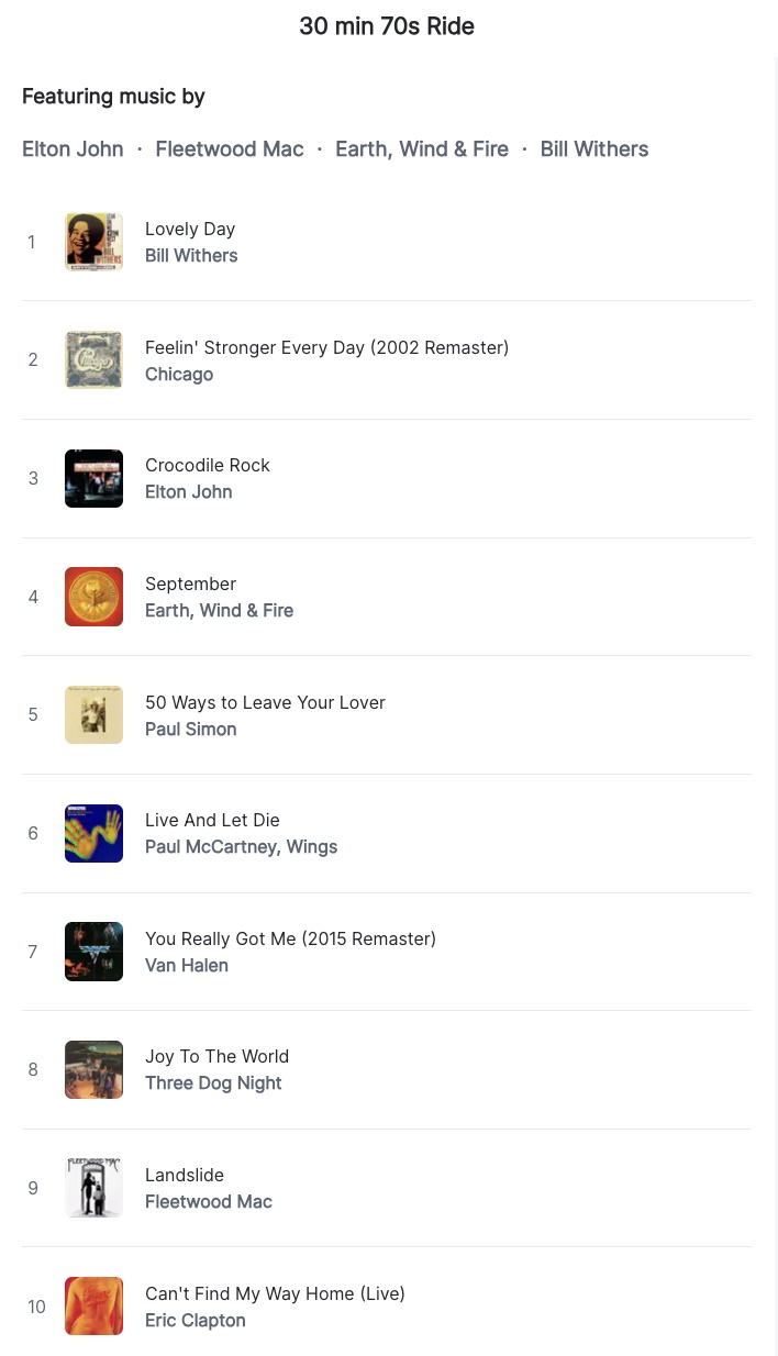 Jess Sims solo cycling class playlist