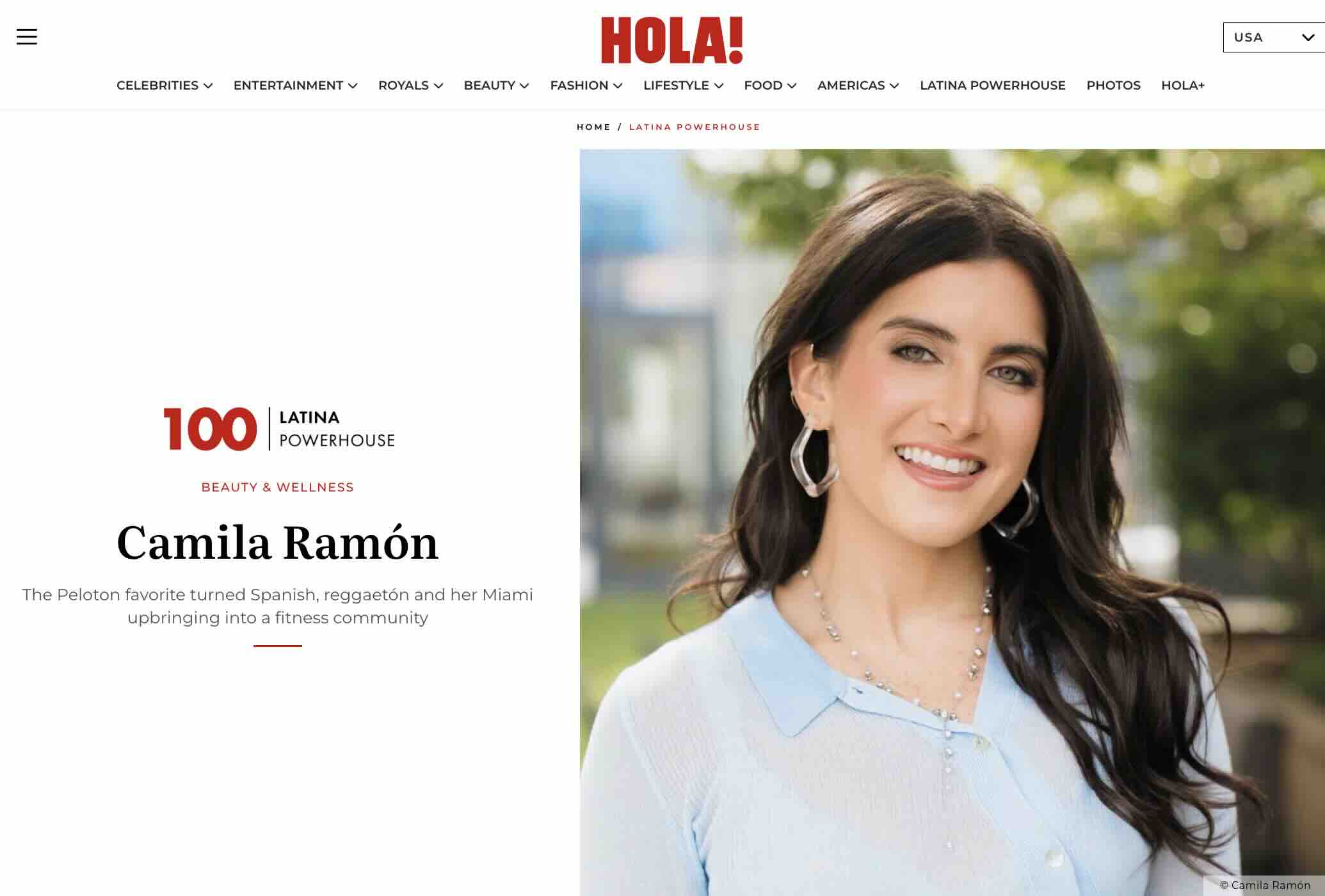Peloton instructors Robin Arzón and Camila Ramón on the Latina Powerhouse 2026 list