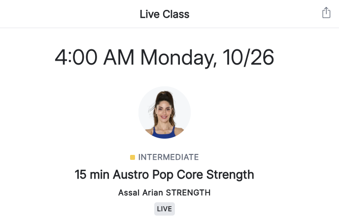 Austrian National Day classes with Peloton German instructors Erik Jäger and Assal Arian
