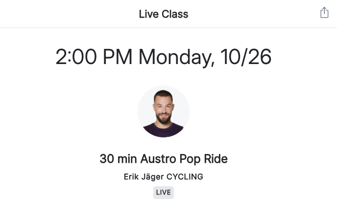 Austrian National Day classes with Peloton German instructors Erik Jäger and Assal Arian