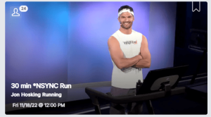 Jon Hosking Peloton NSYNC run