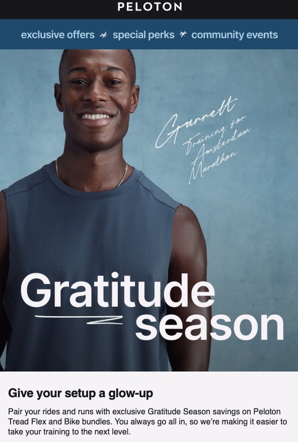 Peloton Tread Flex bundle pairing the Tread Flex with a Cross Training Bike+ in the Gratitude Season member offer
