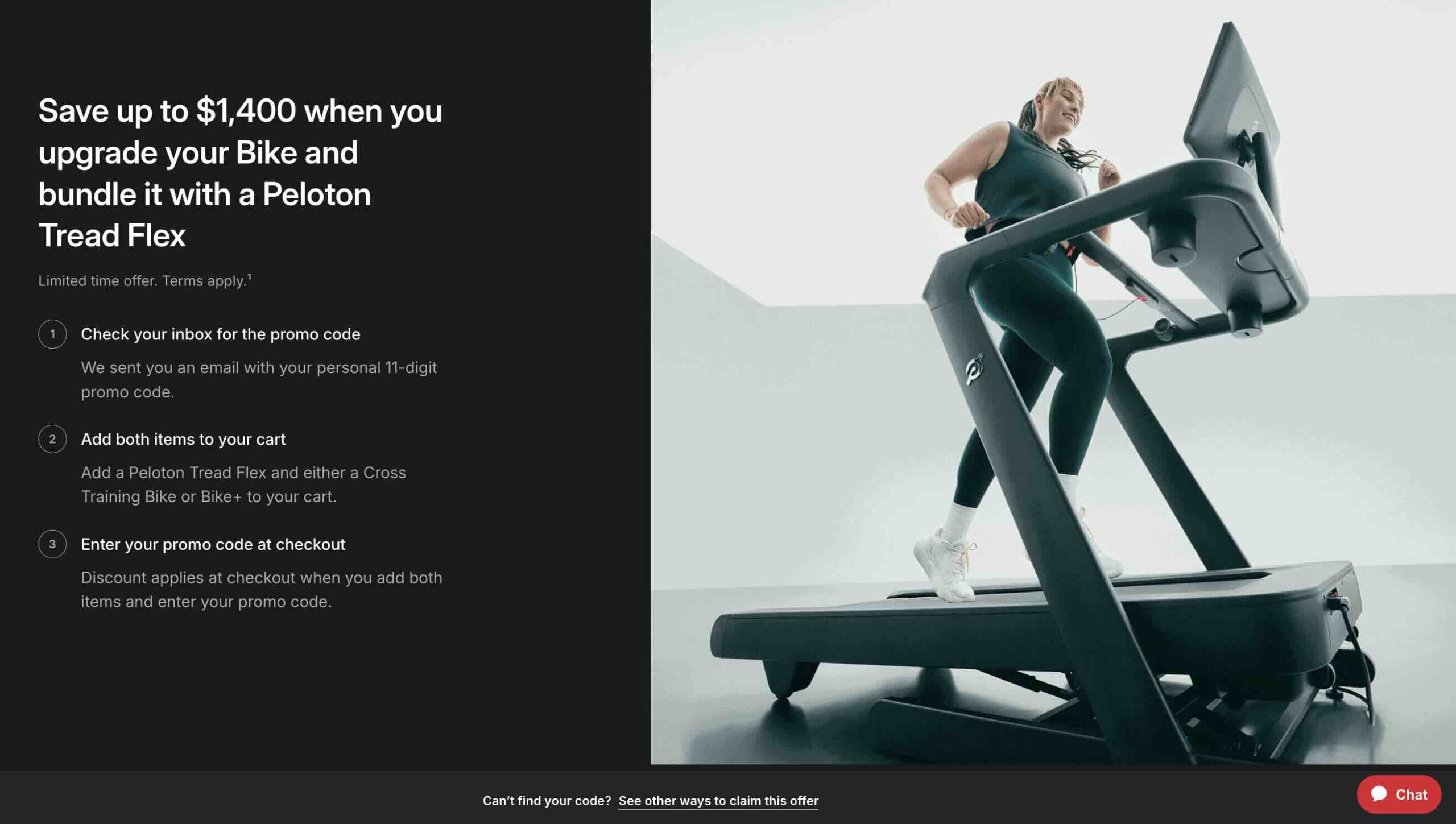 Peloton Tread Flex bundle pairing the Tread Flex with a Cross Training Bike+ in the Gratitude Season member offer